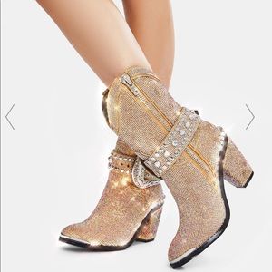 SOLD Club Exx Golden Sheriff Shine Cowboy Boots